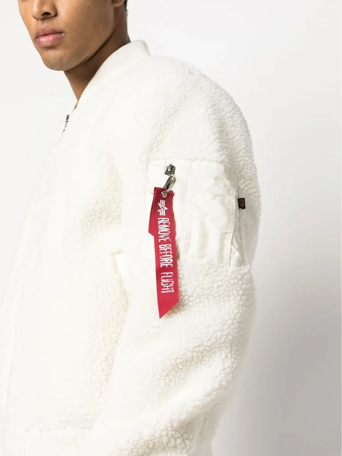 Alpha Industries フェイクシェアリング ボンバージャケット - 画像5
