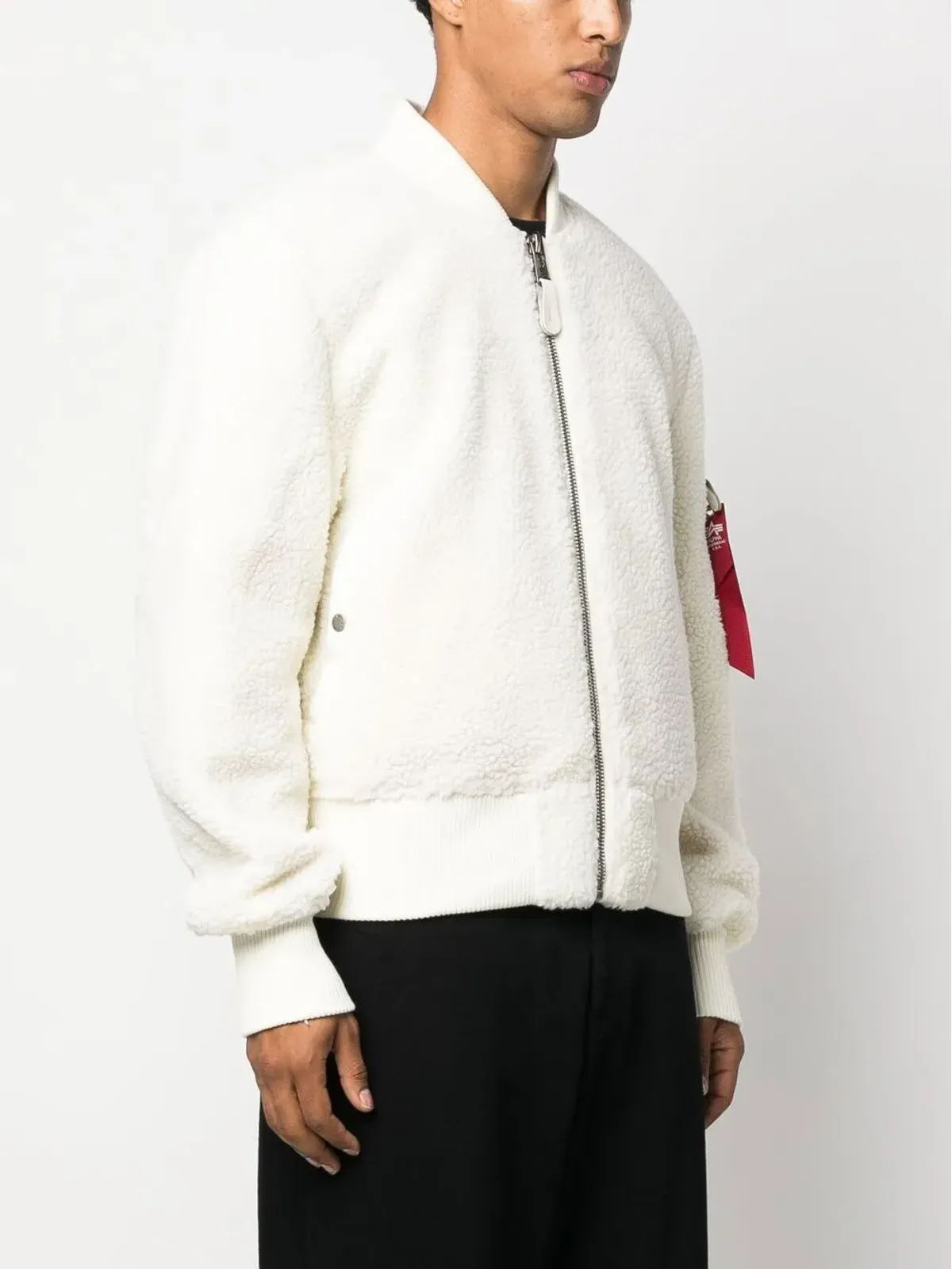 Alpha Industries フェイクシェアリング ボンバージャケット - 画像3