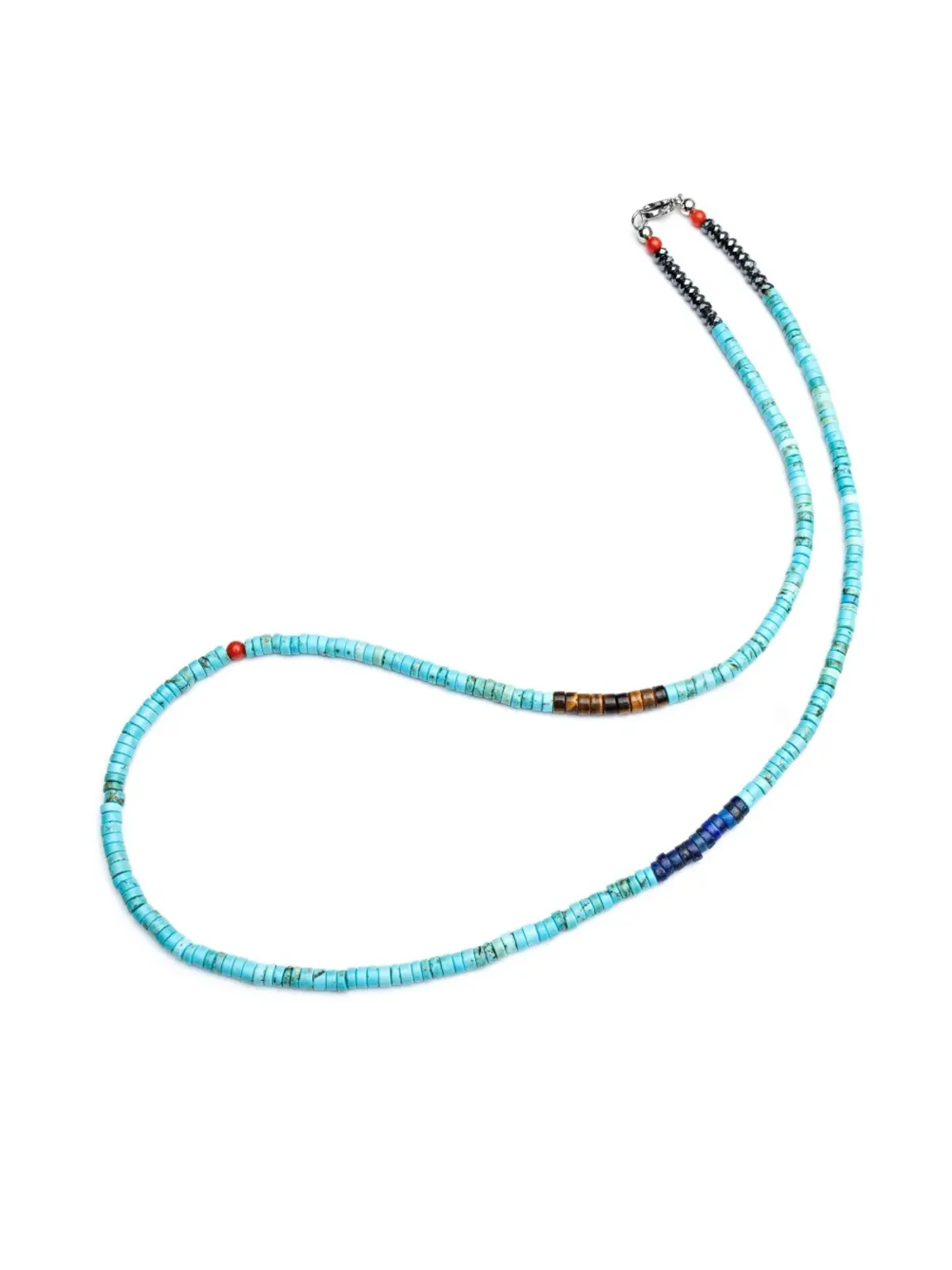 Nialaya Jewelry ヘイシービーズ ネックレス - シルバー - 画像2