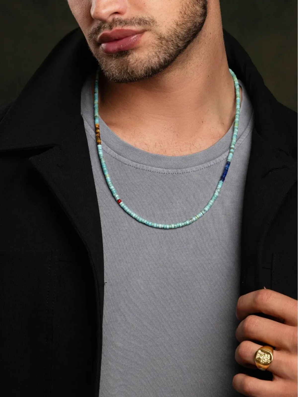 Nialaya Jewelry ヘイシービーズ ネックレス - シルバー - 画像3