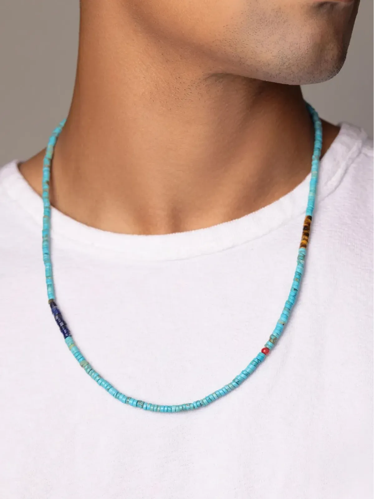 Nialaya Jewelry ヘイシービーズ ネックレス - シルバー - 画像4