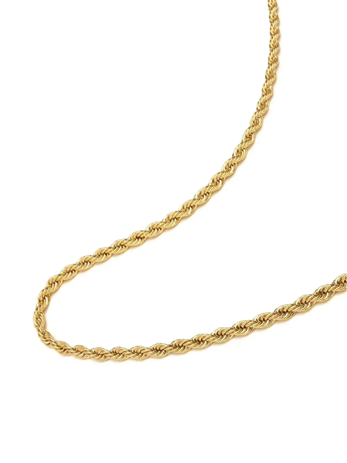 Nialaya Jewelry ポリッシュド ロープチェーン ネックレス - ゴールド - 画像2