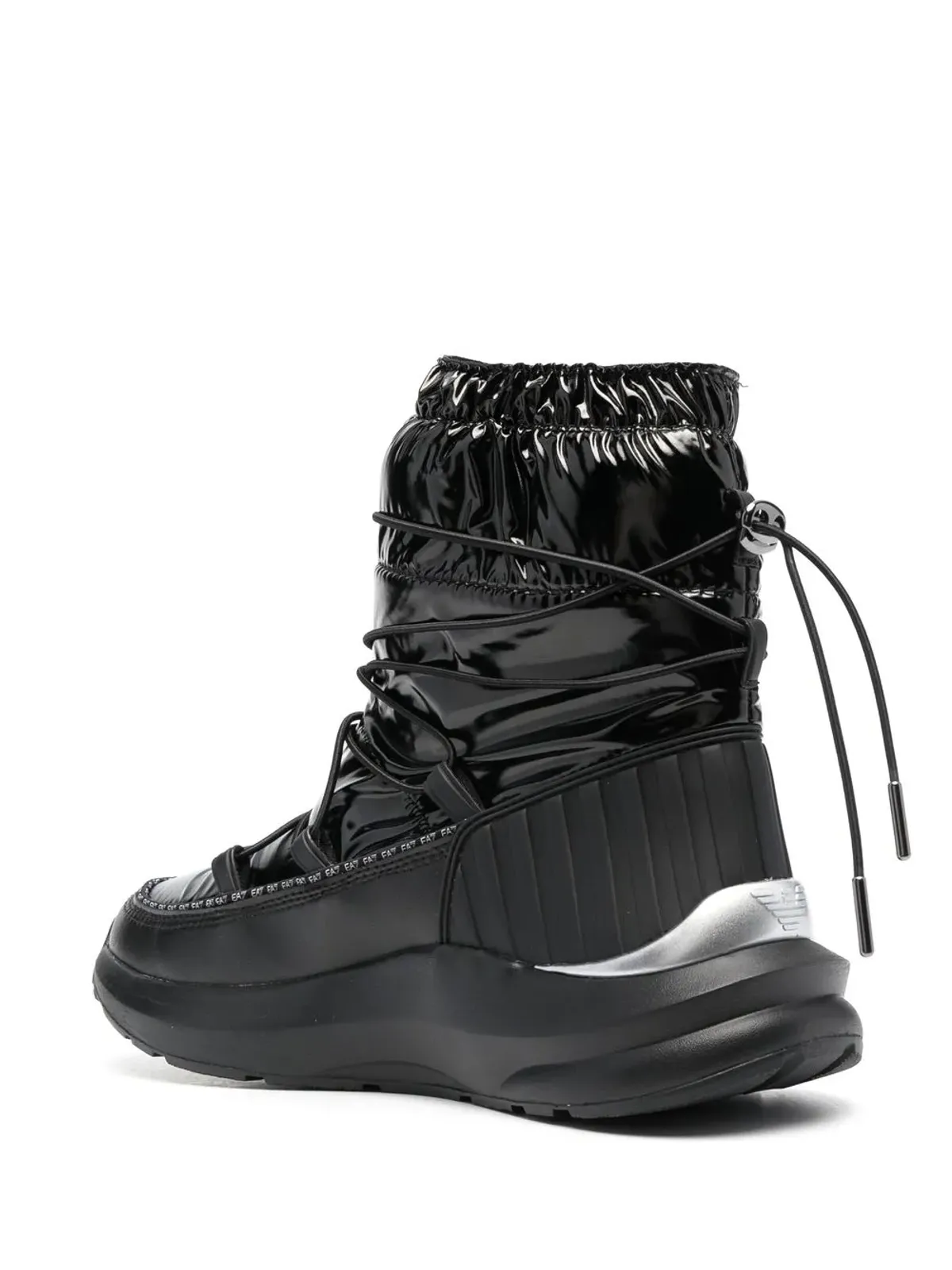 Ea7 Emporio Armani ロゴプリント キルテッド スノーブーツ - 画像3