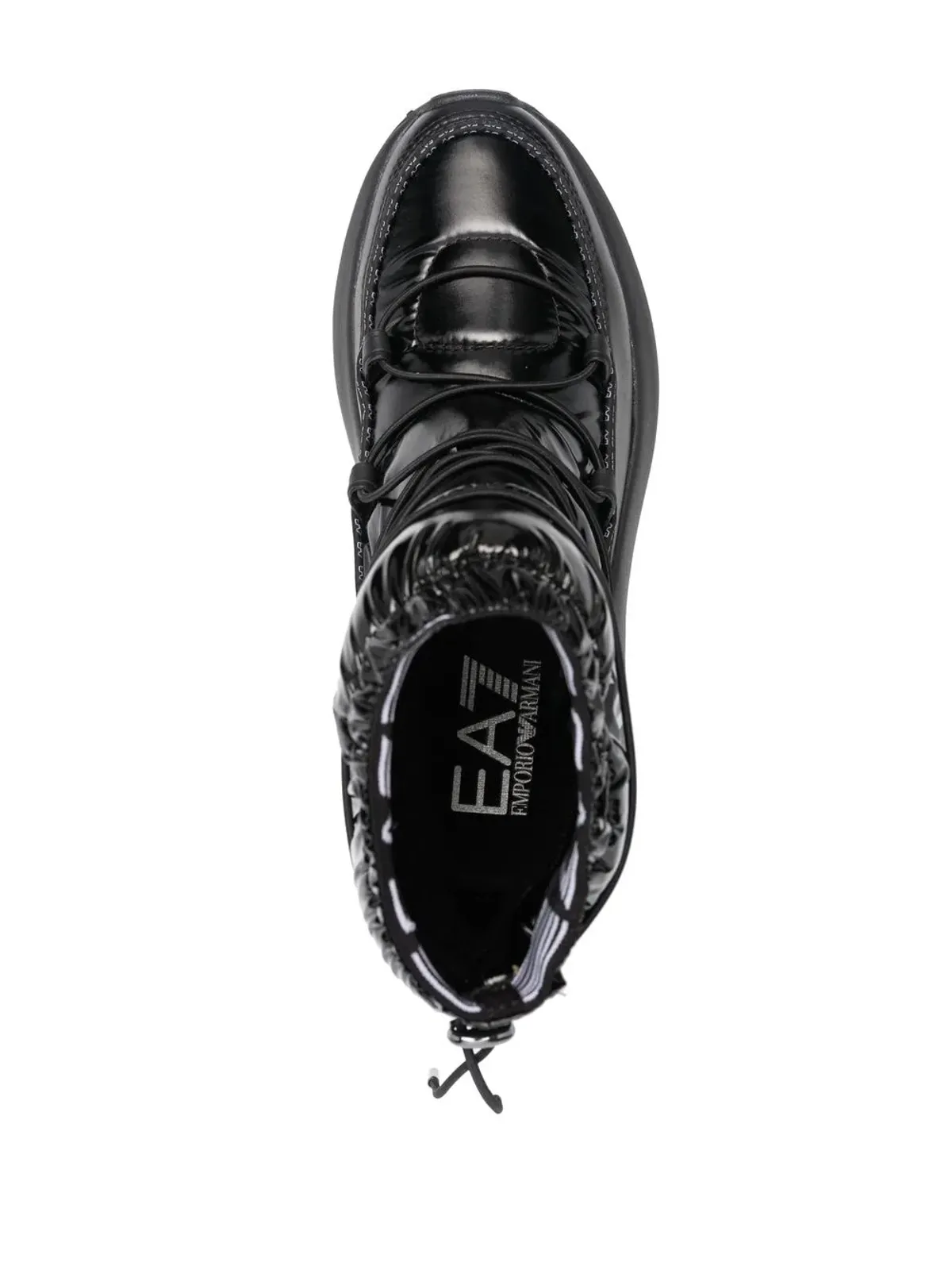 Ea7 Emporio Armani ロゴプリント キルテッド スノーブーツ - 画像4