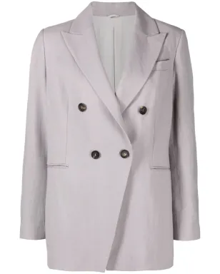 Brunello Cucinelli ダブルブレスト ウォーブン スーツジャケット - サムネイル1
