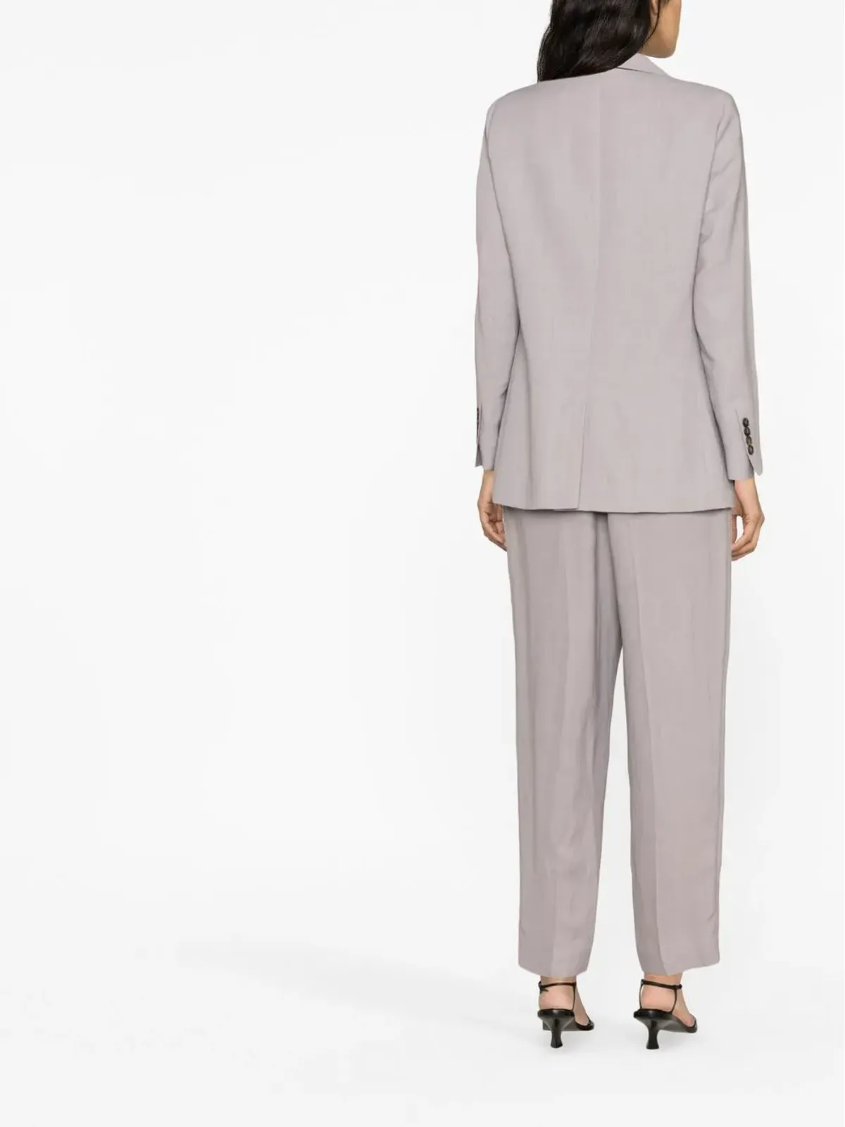 Brunello Cucinelli ダブルブレスト ウォーブン スーツジャケット - 画像4