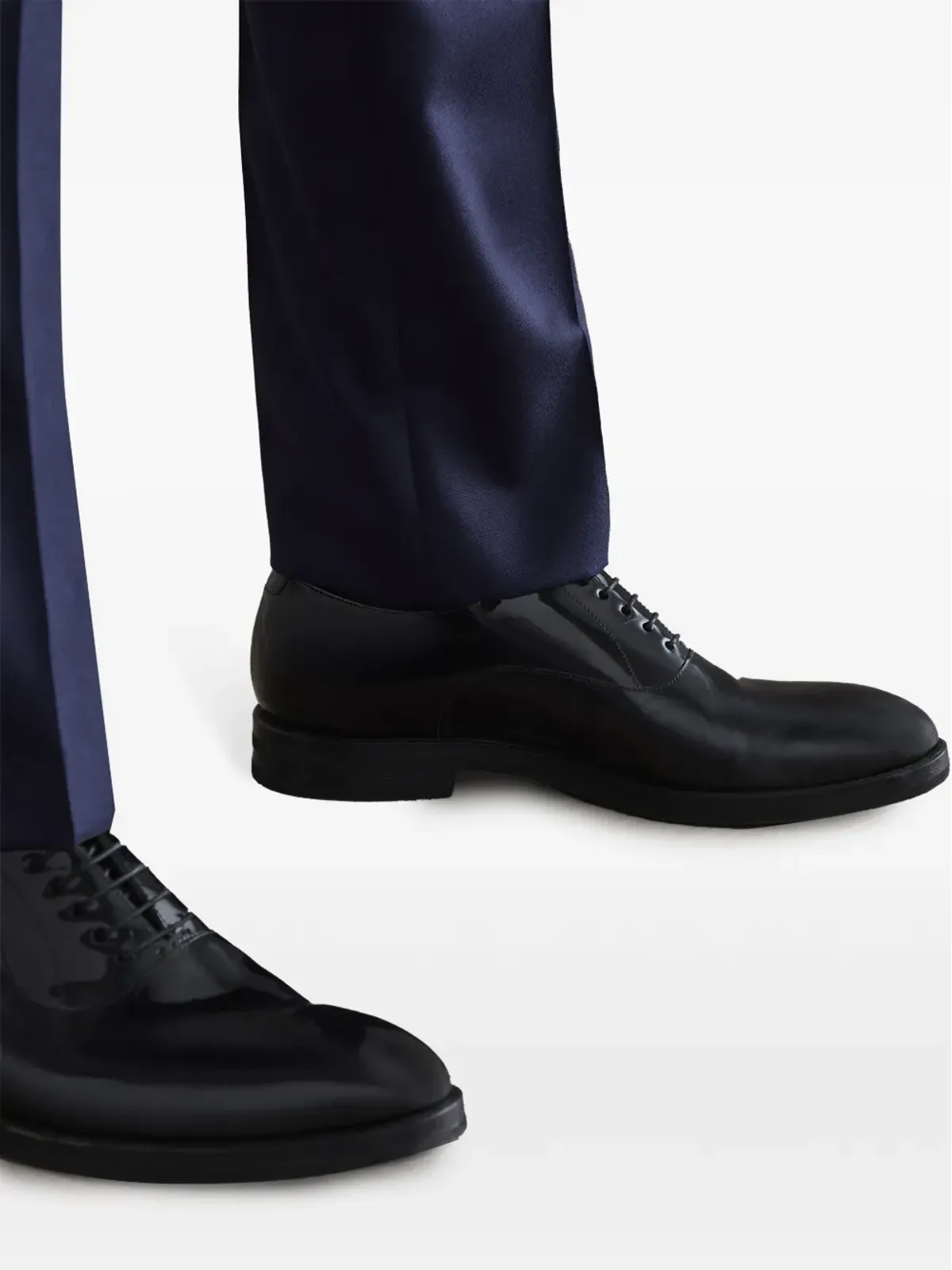Brunello Cucinelli パテントレザー レースアップ オックスフォードシューズ - 画像5
