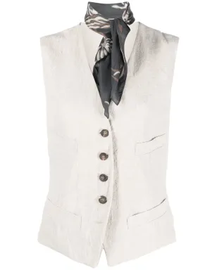 Brunello Cucinelli Vネック ボタンアップ ウエストコート - サムネイル1