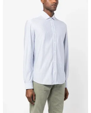 Brunello Cucinelli キャンディストライプ長袖シャツ - サムネイル3