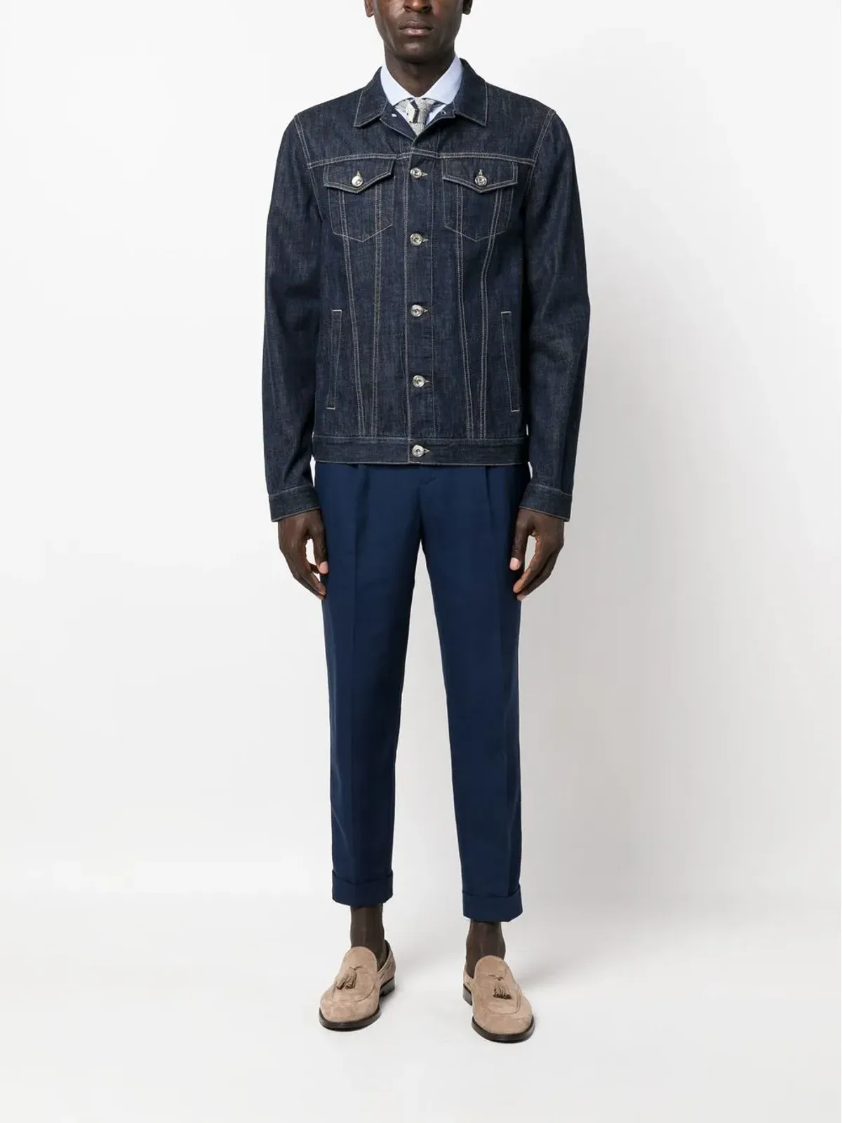 Brunello Cucinelli クロップド テーラードパンツ - 画像2