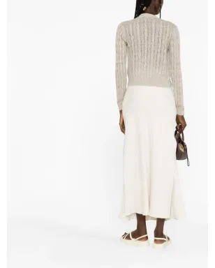 Brunello Cucinelli サテンミディスカート - サムネイル4
