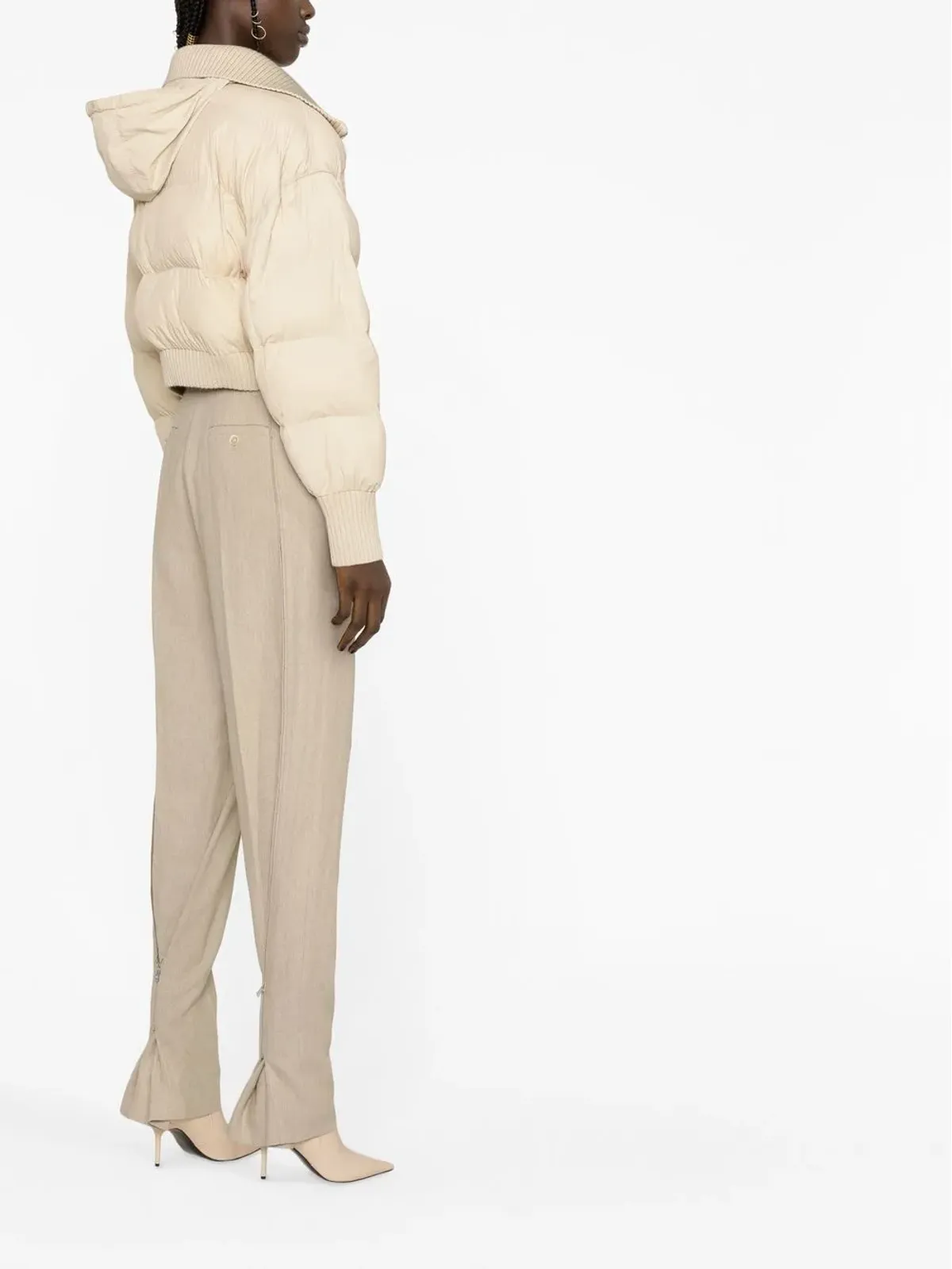 Jacquemus リブ編みダウンジャケット - 画像3