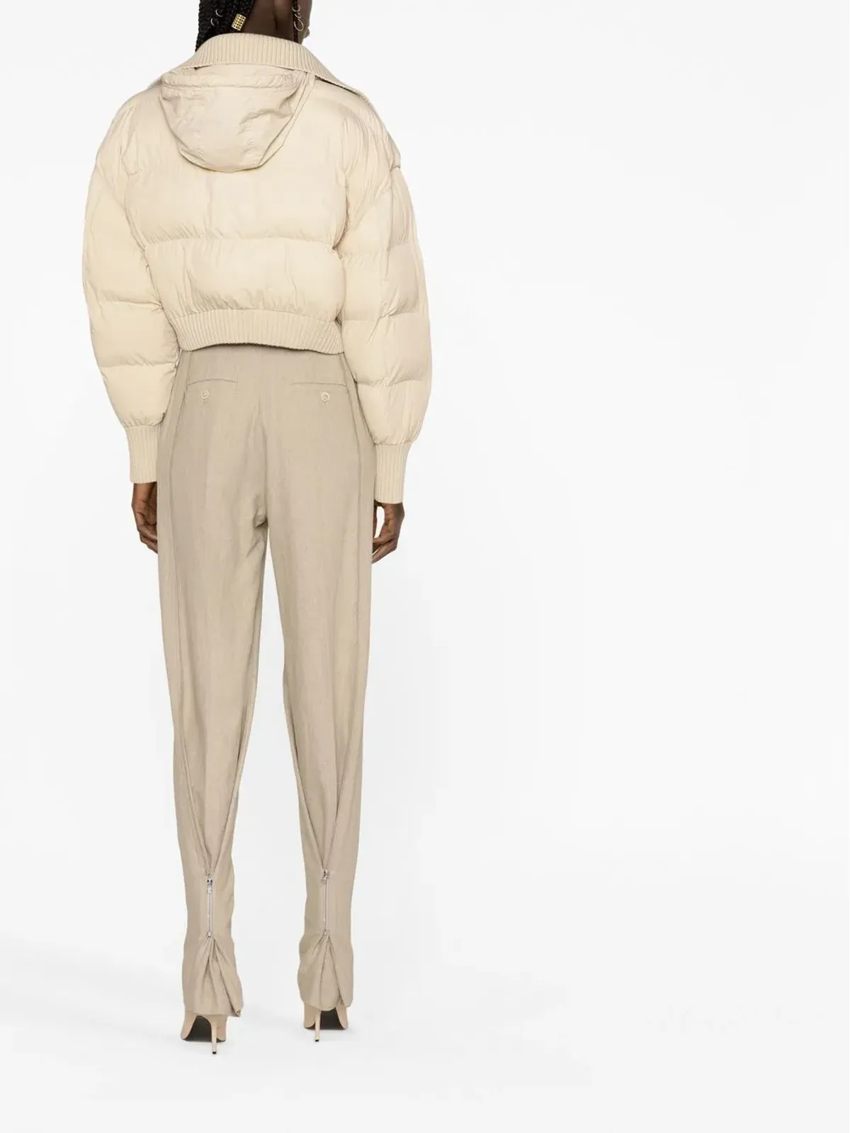 Jacquemus リブ編みダウンジャケット - 画像4