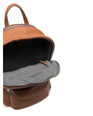 Zegna ロゴプレート付きレザーバックパック - サムネイル5