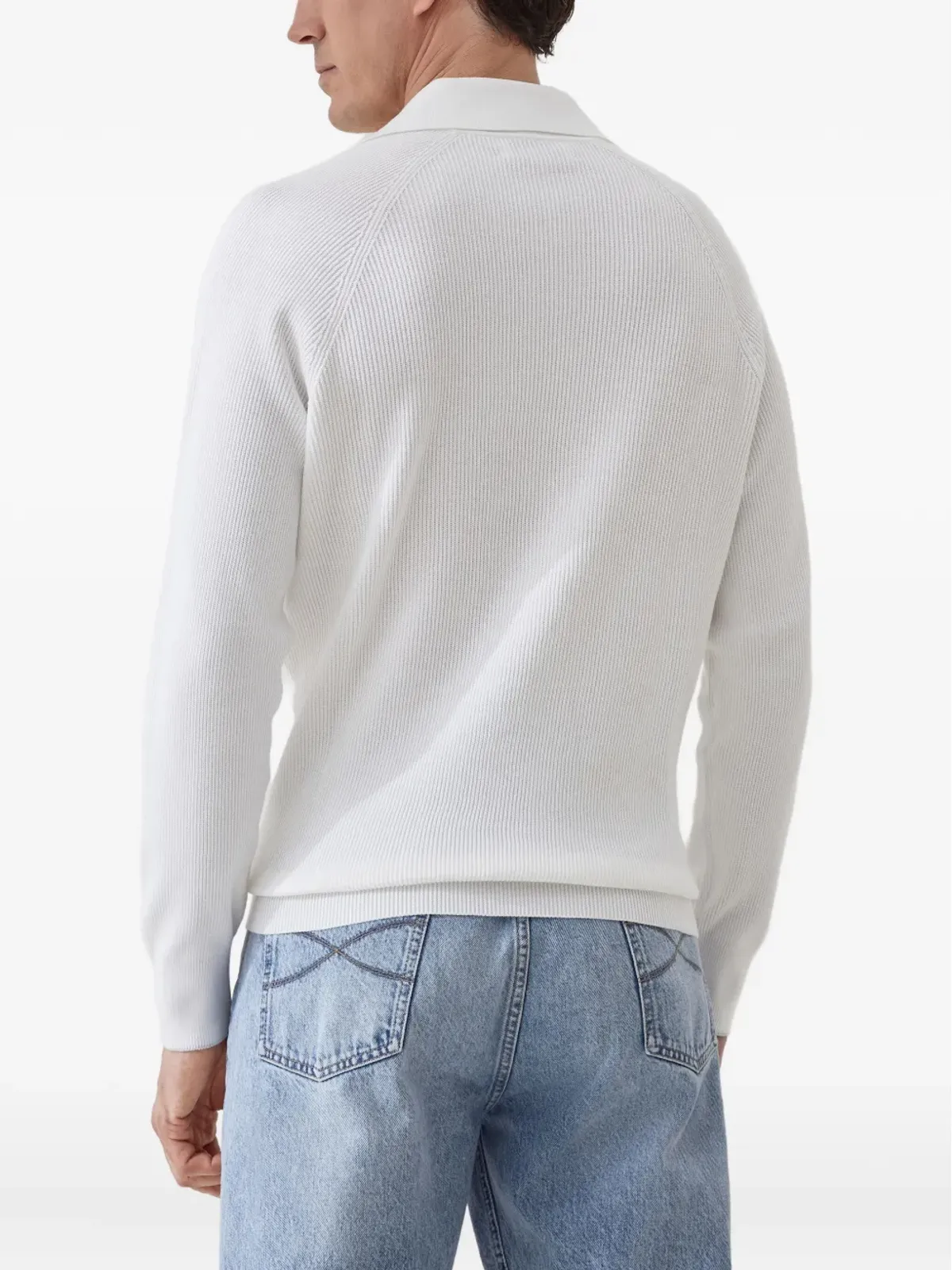 Brunello Cucinelli ニットポロジャンパー - 画像4