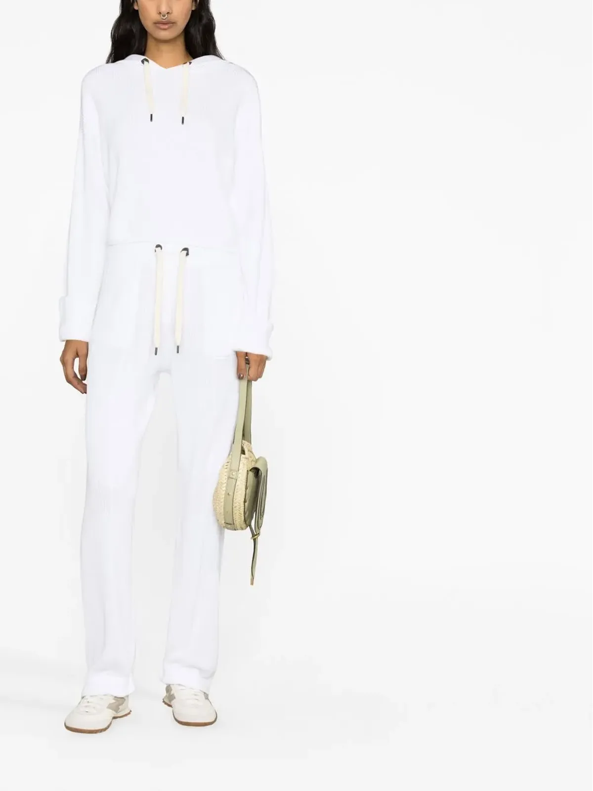 Brunello Cucinelli 細リブニットパンツ - White - 画像2