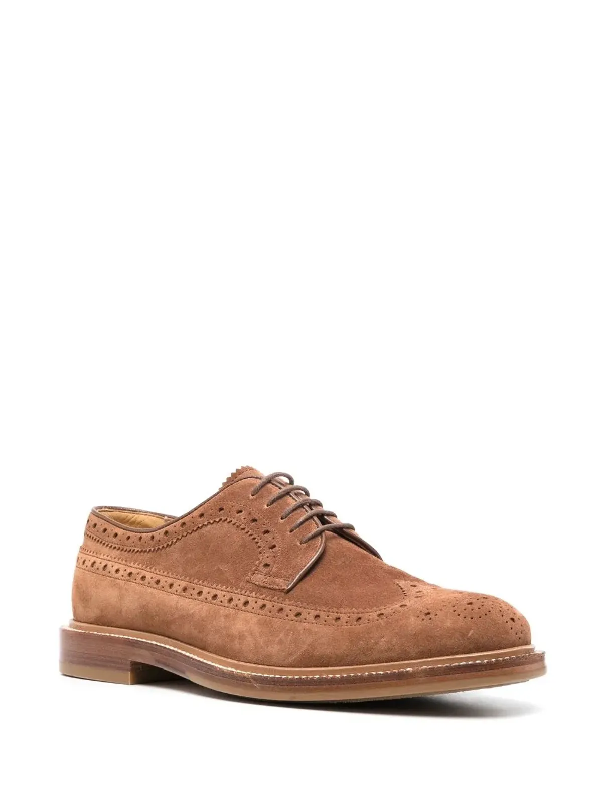 Brunello Cucinelli パーフォレーテッド・スエード・ブローグス - 画像2