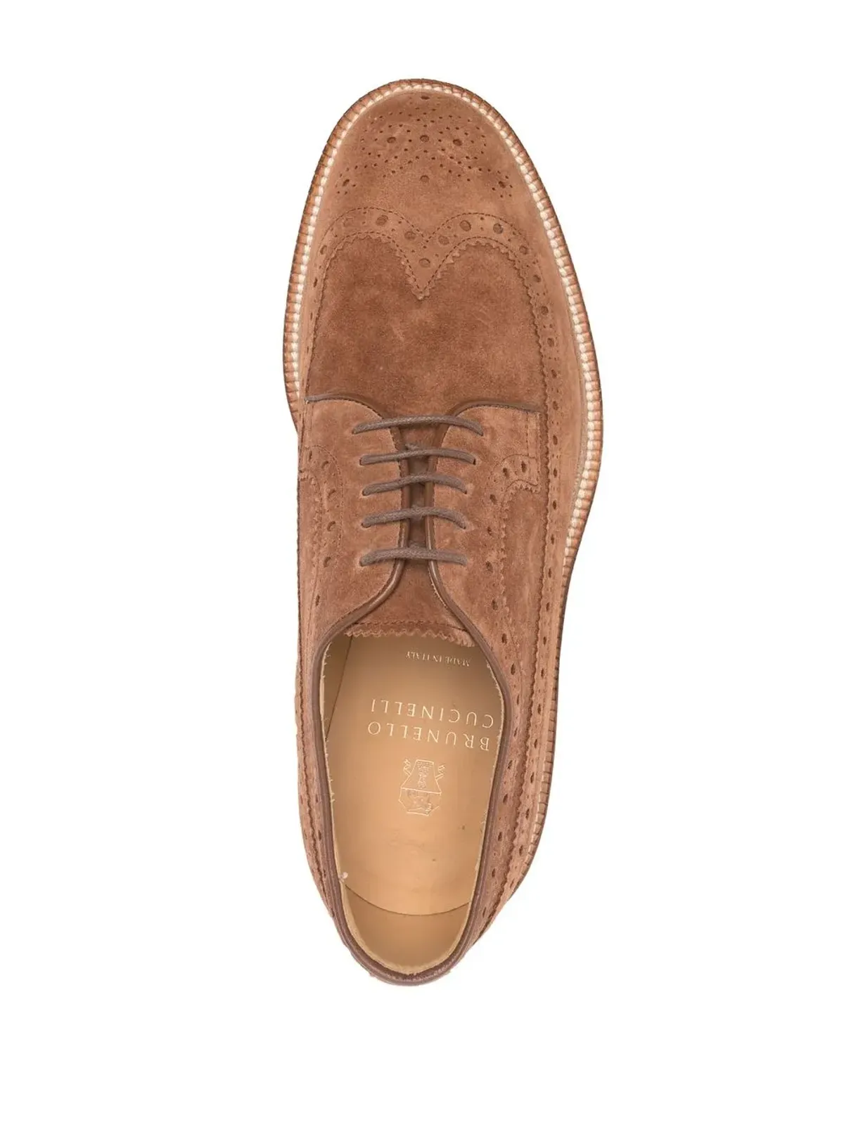 Brunello Cucinelli パーフォレーテッド・スエード・ブローグス - 画像4