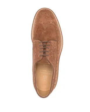 Brunello Cucinelli パーフォレーテッド・スエード・ブローグス - サムネイル4