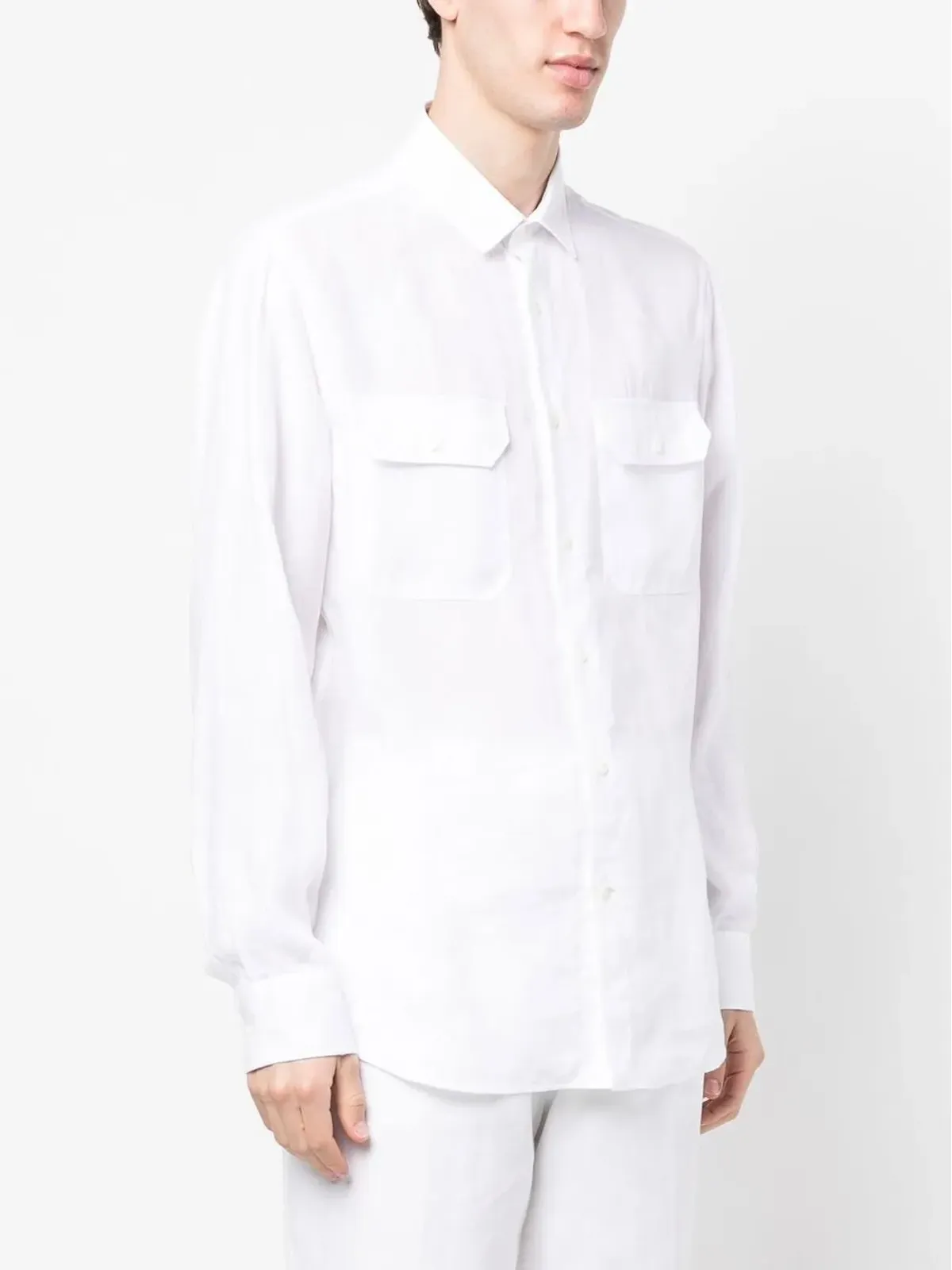 Brunello Cucinelli 長袖ボタンアップシャツ - 画像3