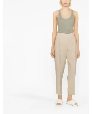Brunello Cucinelli クロップドリネンパンツ - サムネイル3