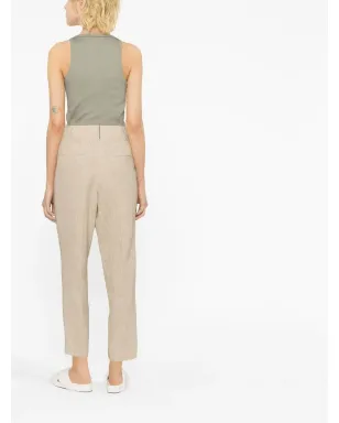 Brunello Cucinelli クロップドリネンパンツ - サムネイル4