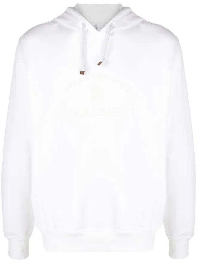 Brunello Cucinelli Brunello Cucinelli ロゴ刺繍フーディの商品画像