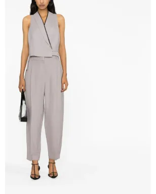 Brunello Cucinelli クロップド シルクリネン ジレジャケット - サムネイル2
