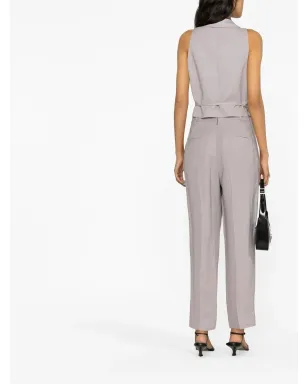 Brunello Cucinelli クロップド シルクリネン ジレジャケット - サムネイル4