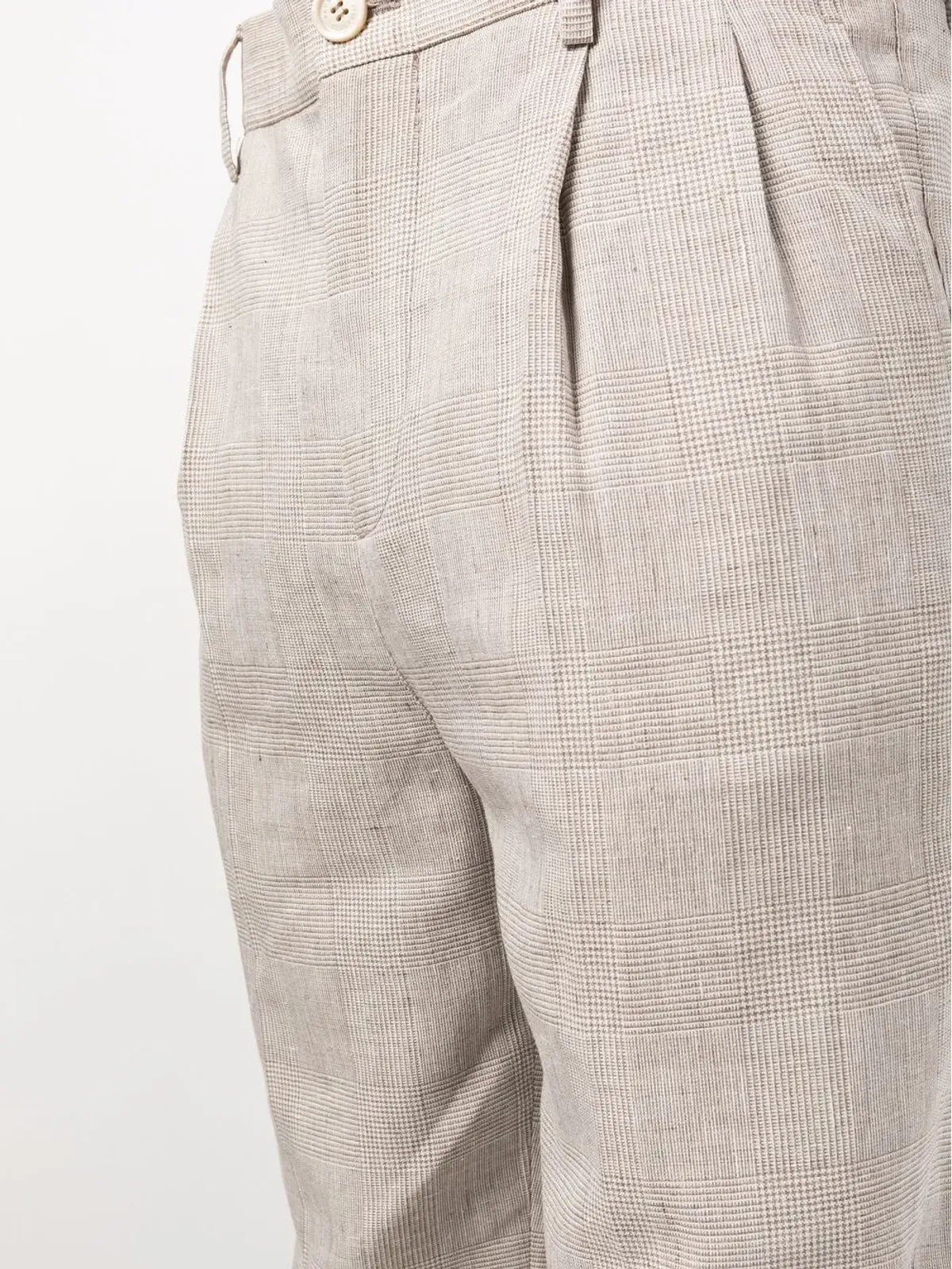 Brunello Cucinelli チェック柄ストレートパンツ - 画像5