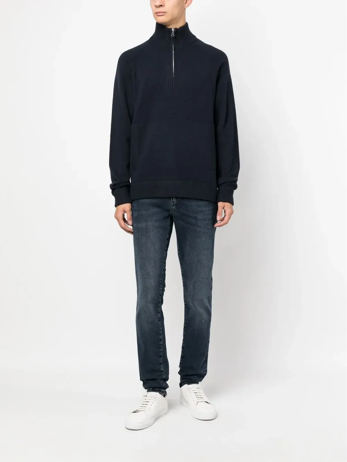 J.Lindeberg Collin ハーフジップ ニット ジャンパー - 画像2