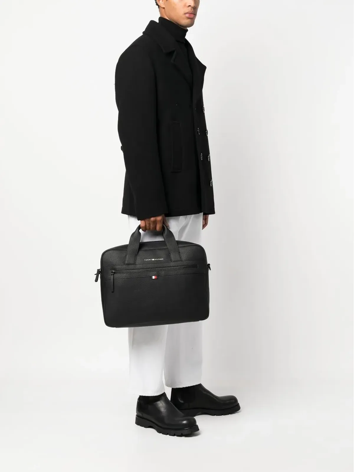 Tommy Hilfiger ロゴプレート ラップトップバッグ - 画像2