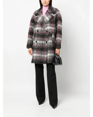 Karl Lagerfeld チェック柄ダブルブレストコート - サムネイル2