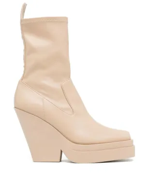 GIABORGHINI Texan テーパードヒール アンクルブーツ - Neutrals - サムネイル1