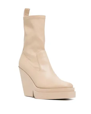 GIABORGHINI Texan テーパードヒール アンクルブーツ - Neutrals - サムネイル2