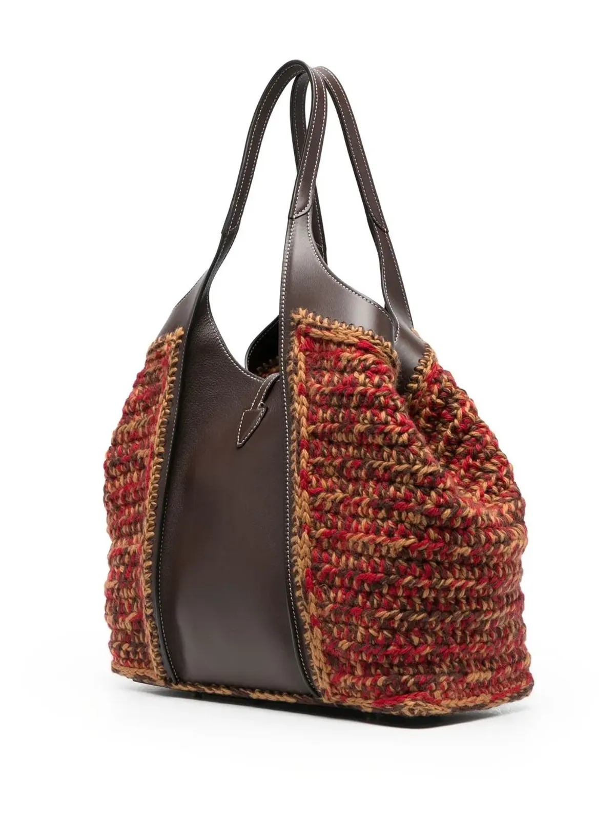 Tod's レザーパネル トートバッグ - 画像4