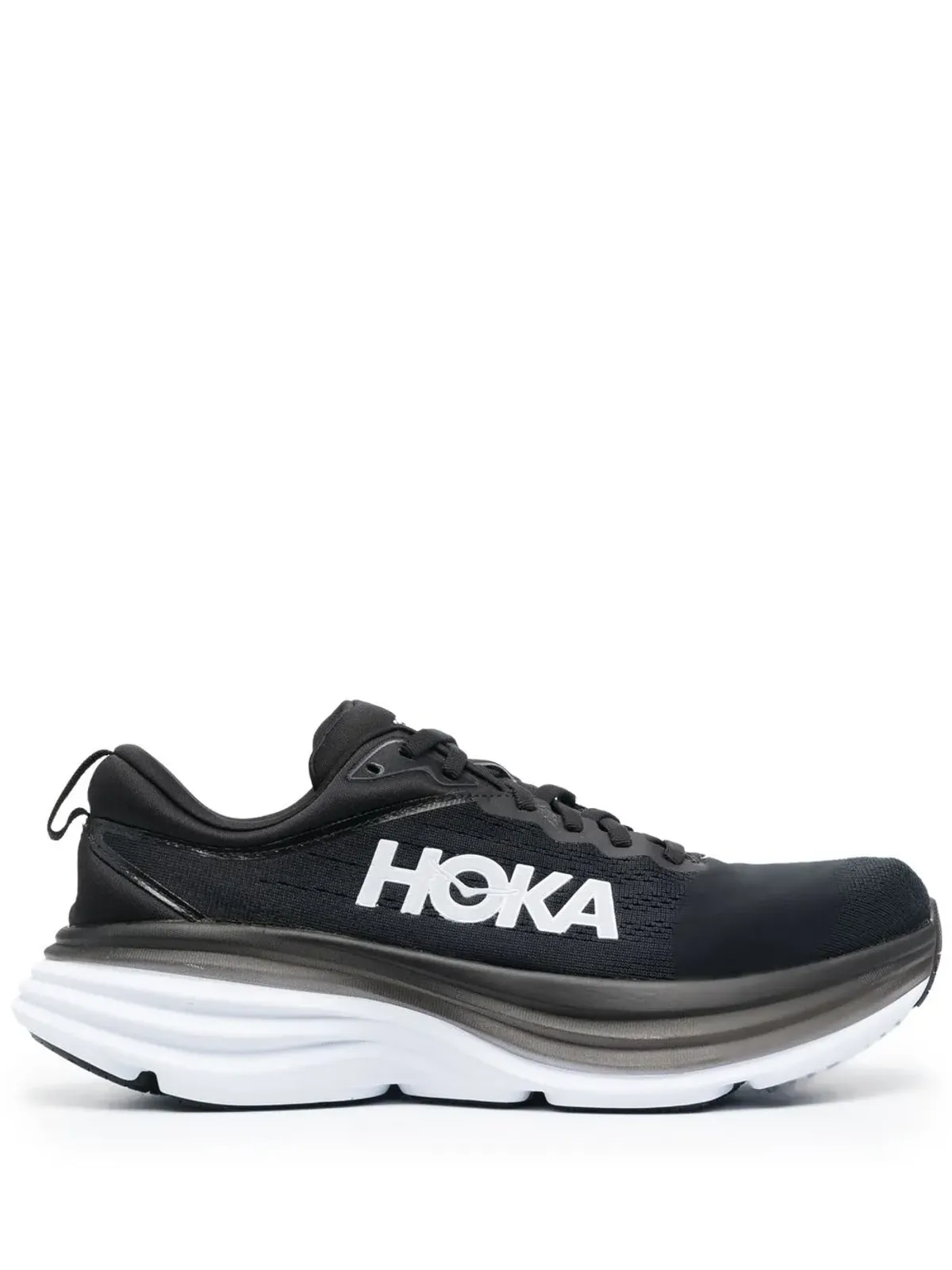 HOKA Bondi 8 ロゴプリント レースアップスニーカー - 画像1