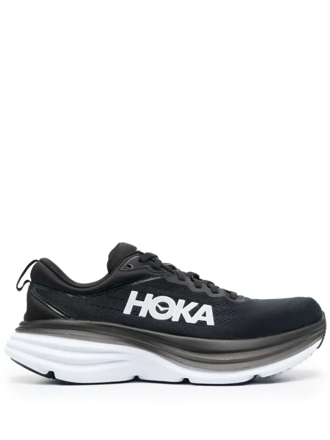 HOKA HOKA Bondi 8 ロゴプリント レースアップスニーカーの商品画像