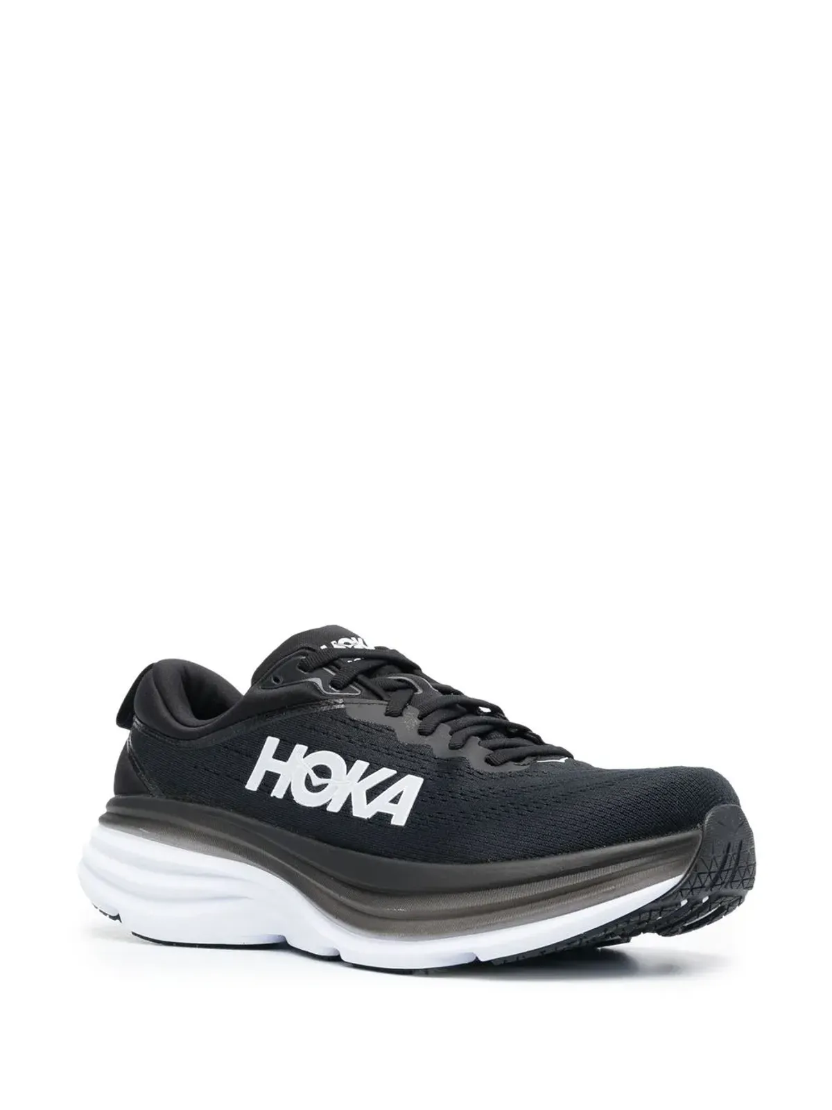 HOKA Bondi 8 ロゴプリント レースアップスニーカー - 画像2