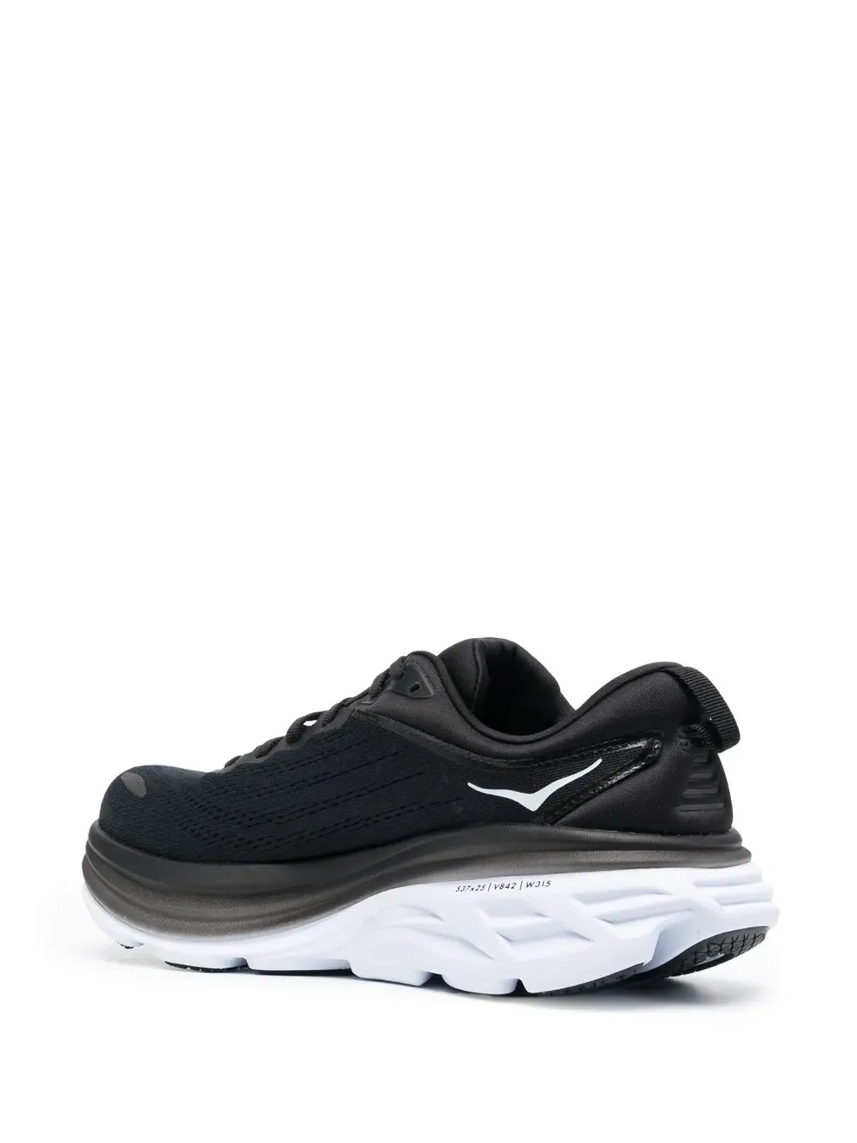 HOKA Bondi 8 ロゴプリント レースアップスニーカー - 画像3