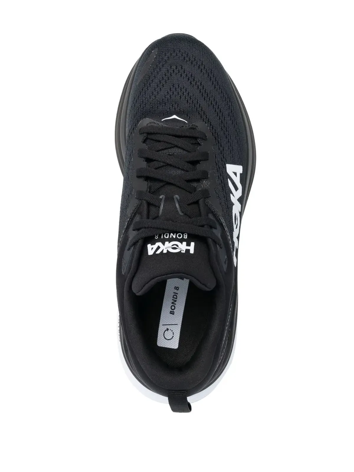 HOKA Bondi 8 ロゴプリント レースアップスニーカー - 画像4