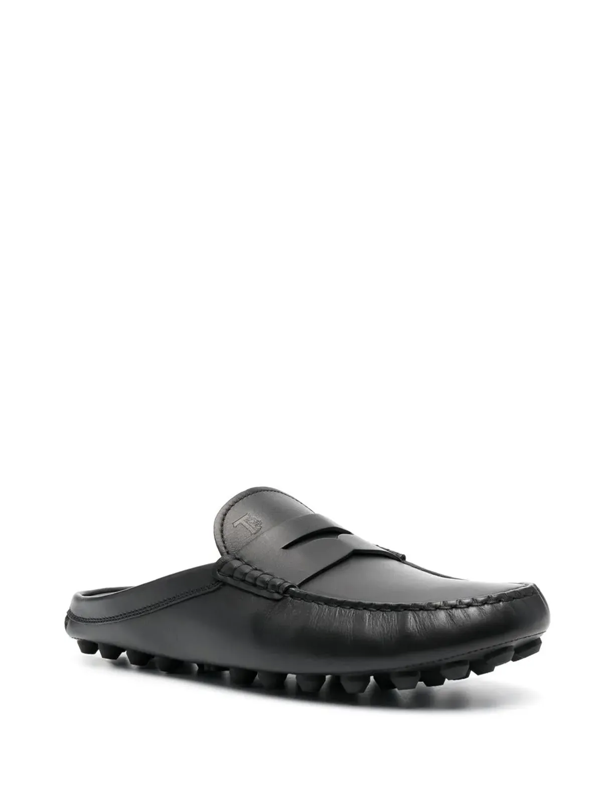 Tod's Gommino Bubble レザー ミュール - ブラック - 画像2