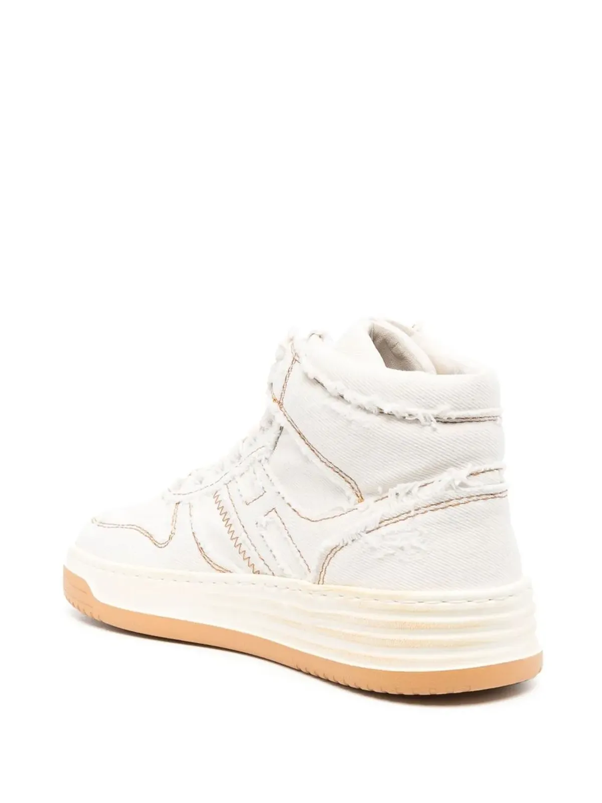 Hogan コントラストステッチ ハイトップスニーカー - 画像3