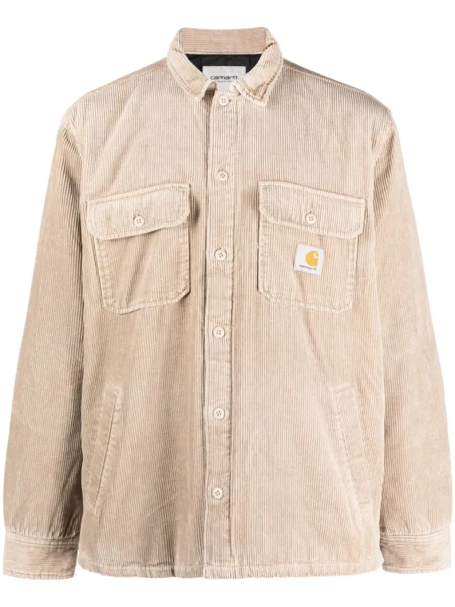 Carhartt WIP Carhartt WIP ロゴパッチ付きボタンシャツ - Brownの商品画像