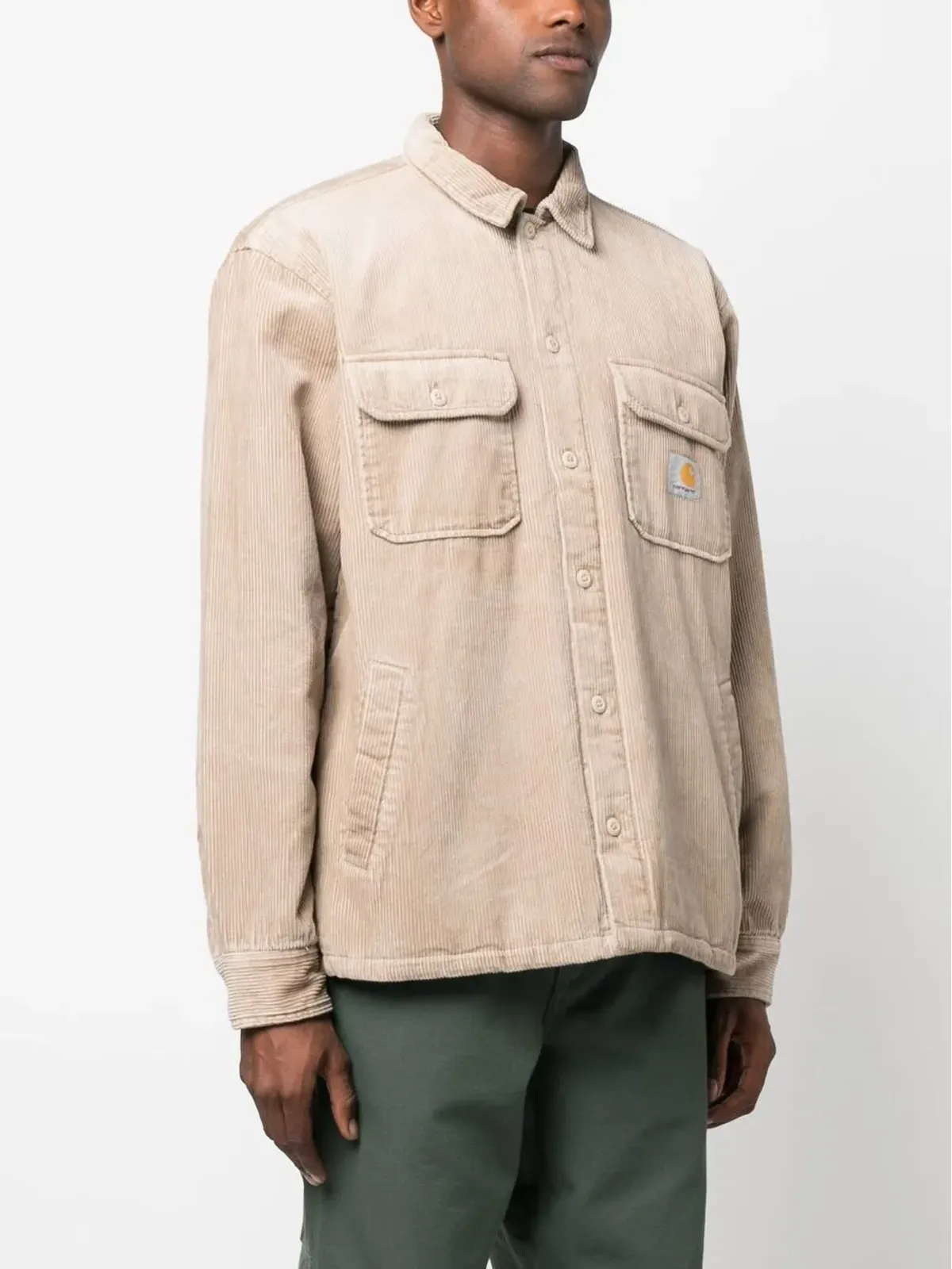 Carhartt WIP ロゴパッチ付きボタンシャツ - Brown - 画像4