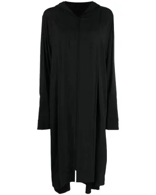 Yohji Yamamoto アシンメトリックフーデッドコート - サムネイル1
