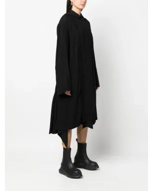 Yohji Yamamoto アシンメトリックフーデッドコート - サムネイル3