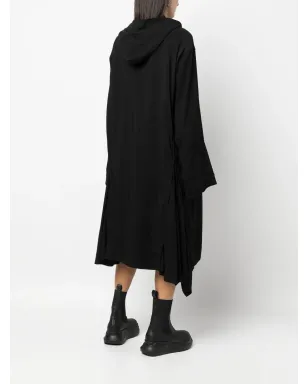 Yohji Yamamoto アシンメトリックフーデッドコート - サムネイル4