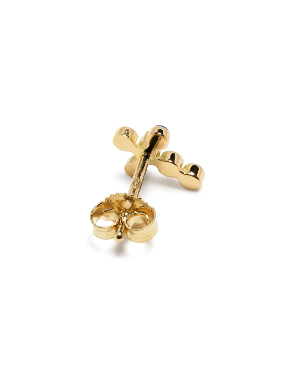 Gigi Clozeau 18K イエローゴールド ラピスラズリ クロス スタッド イヤリング - 画像4