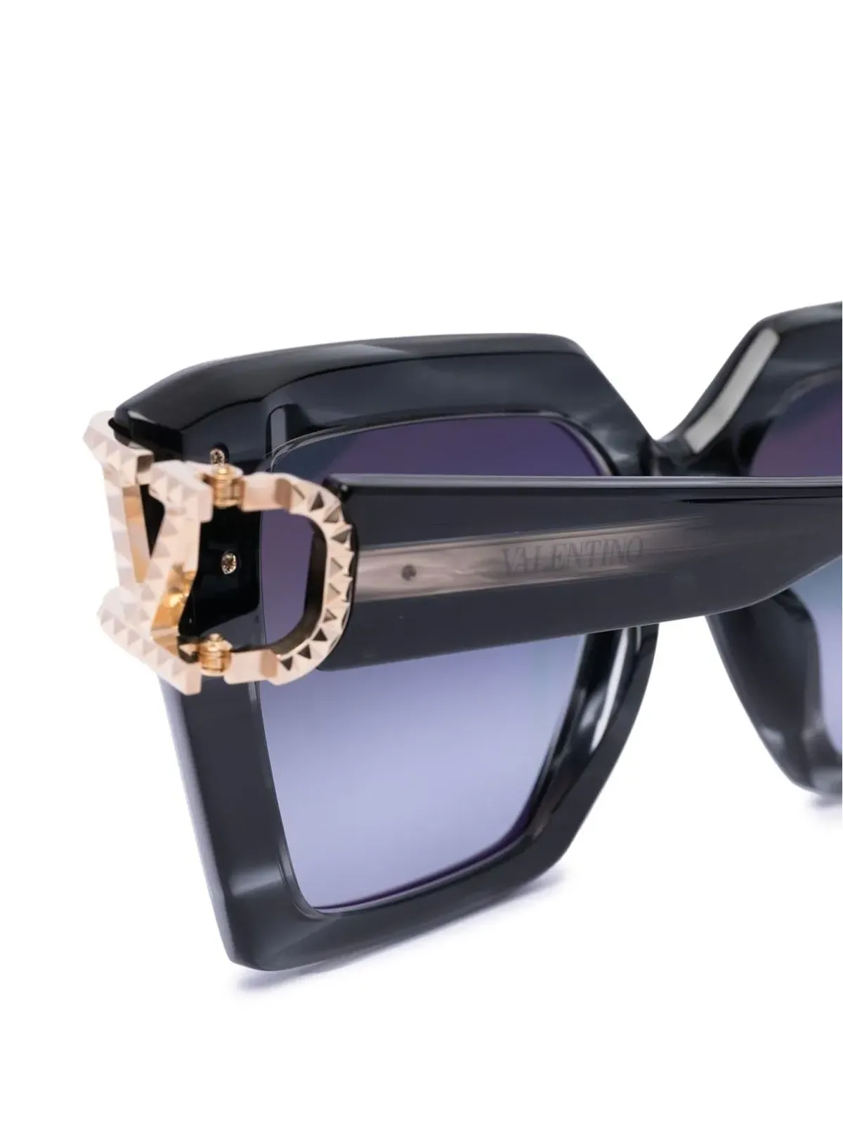 VALENTINO GARAVANI EYEWEAR VLogo Signature スクエアフレーム サングラス - 画像3